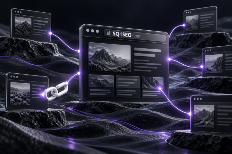 روابط خلفية عالية الجودة تصل الصفحات ذات الصلة بموقع SQ4SEO